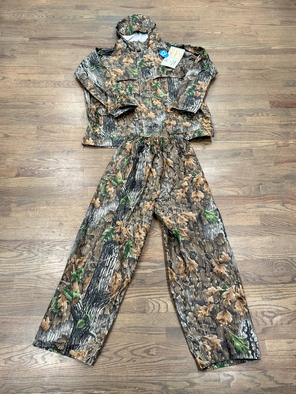 Cedar Key Superflauge Rain Suit 2X NWT Camo Hunting Jacket Pants PVC Waterproof